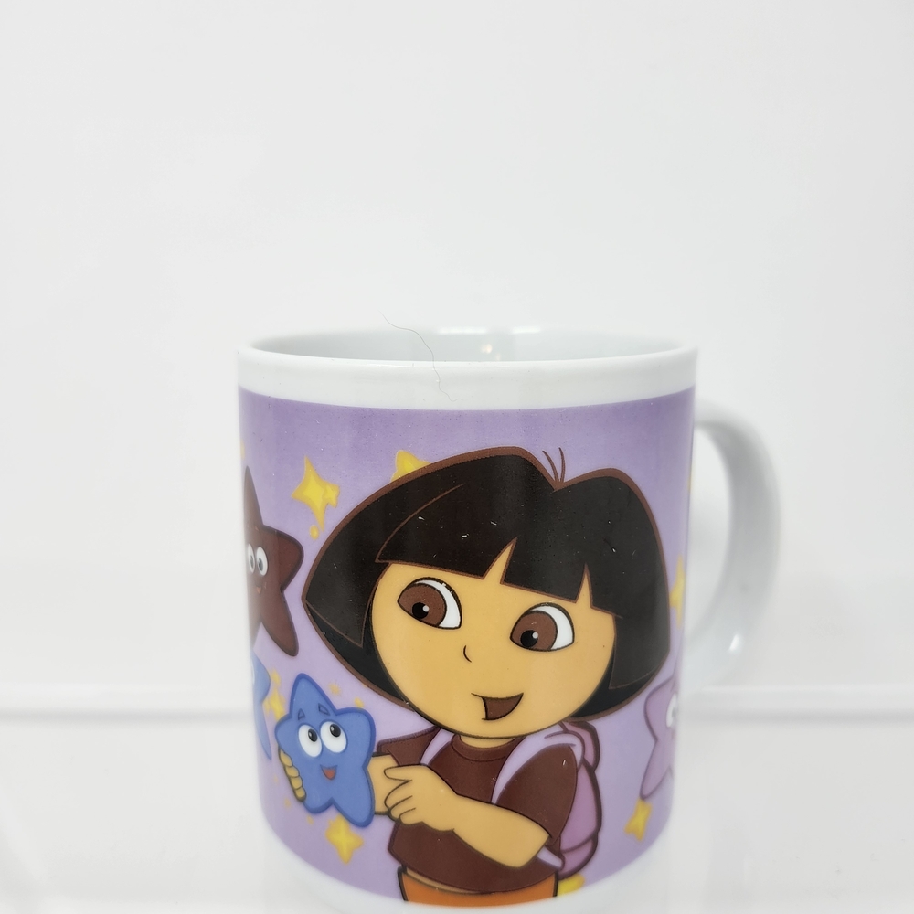 2005 Dora The Explorer Purple Mug Cartoon Character
